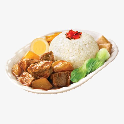 牛腩饭美食免抠