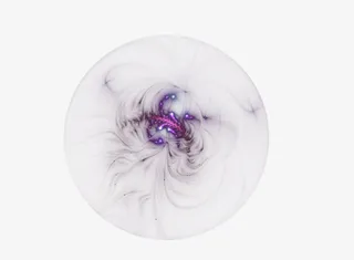 蓝色两点溶光光效果免抠