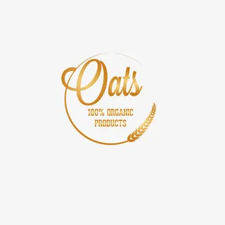 矢量简约金色燕麦粒元素标识免抠