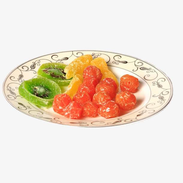 花盘上的蜜饯果干免抠