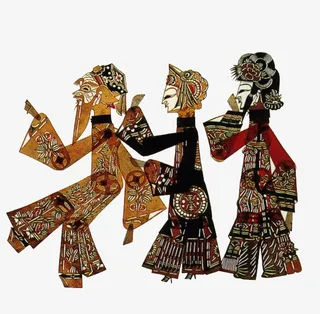 民间传统3人皮影免抠