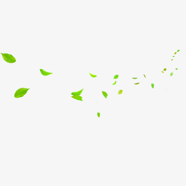 绿色叶子元素免抠