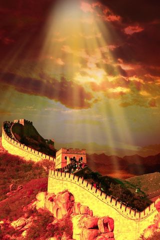 万里长城背景素材高清