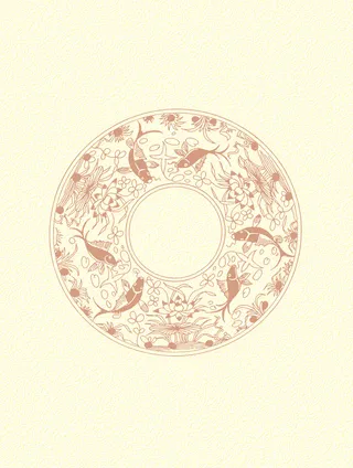 锦鲤淡色背景高清