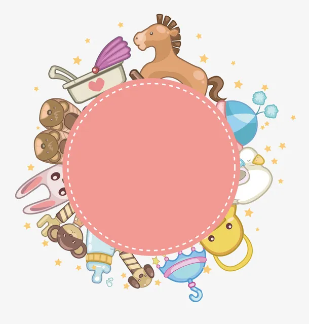 六一儿童节卡通小动物玩具装饰免抠