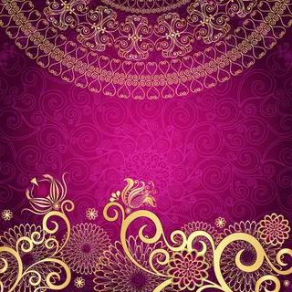 民族风喜庆花边背景高清