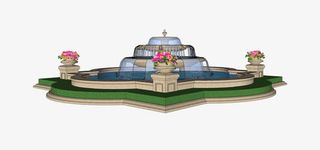 许愿池设计图免抠