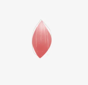 粉色花瓣手绘免抠