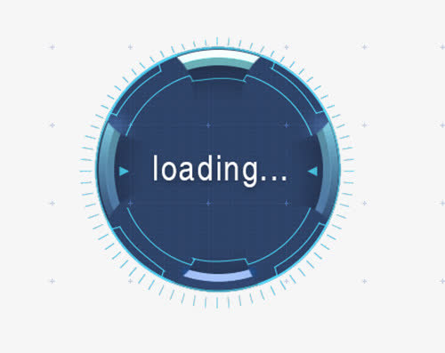 高端蓝loading图免抠