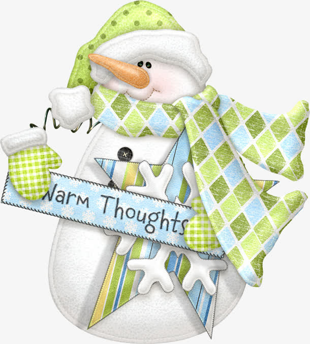 可爱雪人素材免抠