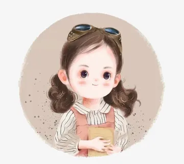 手绘卡通头像眼镜免抠手绘/卡通手绘元素