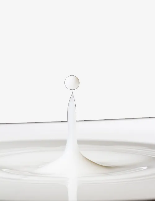 水滴状牛奶波纹免抠