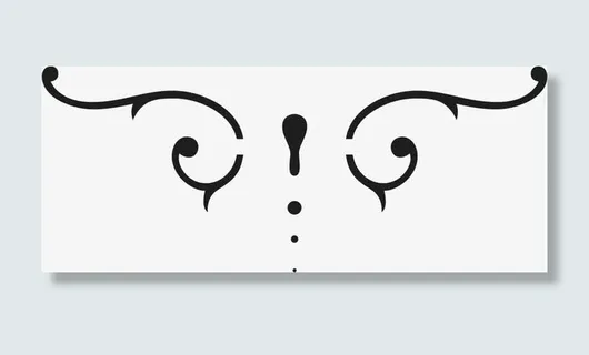 角花底纹花型对称平面图形免抠