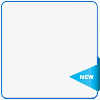 蓝色新品裱框免抠