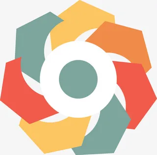 几何花卉矢量图案免抠