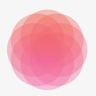 圆形渐变矢量几何素材免抠