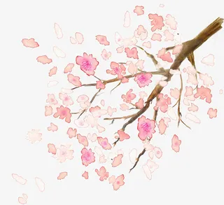 花朵创意设计树枝免抠