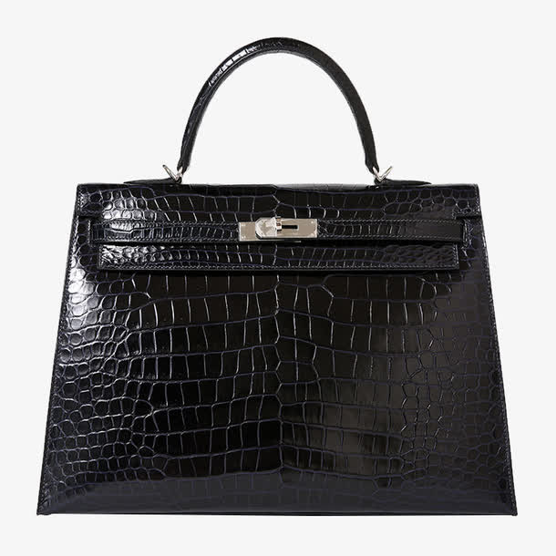 HERMES(爱马仕)深海蓝鳄鱼包免抠