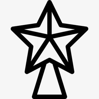 圣诞星装饰图标免抠