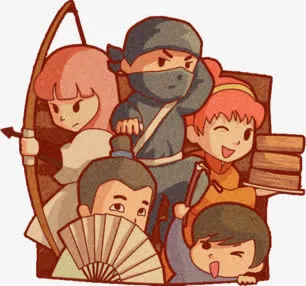 卡通古人免抠