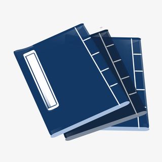 手绘古代线装书插画免抠