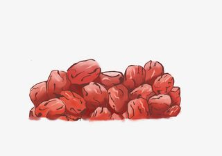 手绘红枣（4961*3508）免抠