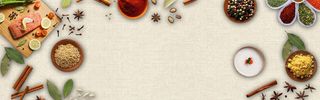 厨房配料背景banner高清