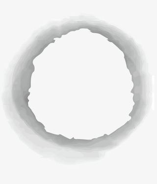 灰色圆形晕染边框免抠