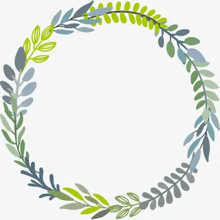 叶子花环装饰免抠 叶子花环装饰免抠