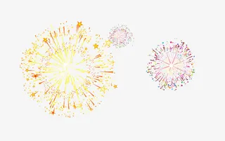 漂亮的烟花免抠