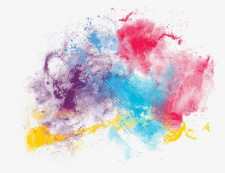 幻彩网纹墨迹墨点矢量免抠