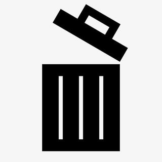 打开的垃圾桶图标免抠