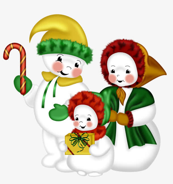 雪人一家人免抠