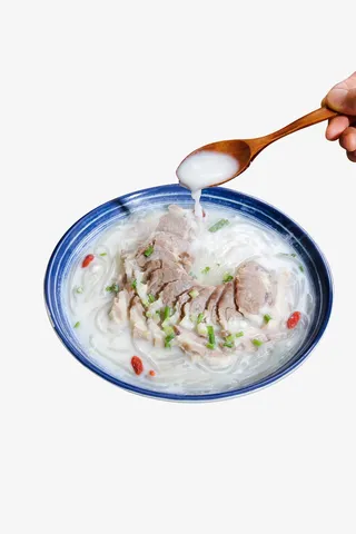 羊肉粉丝汤元素免抠