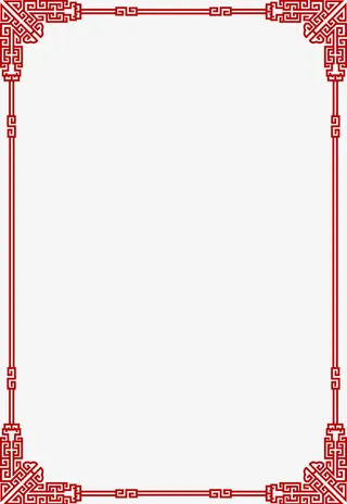 中国传统复古边框免抠