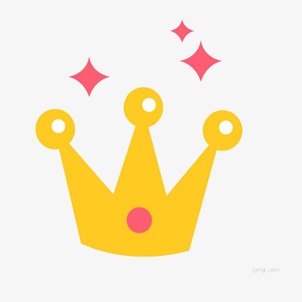 卡通闪闪的皇冠免抠