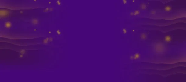 紫色神秘黄色星空海报免抠