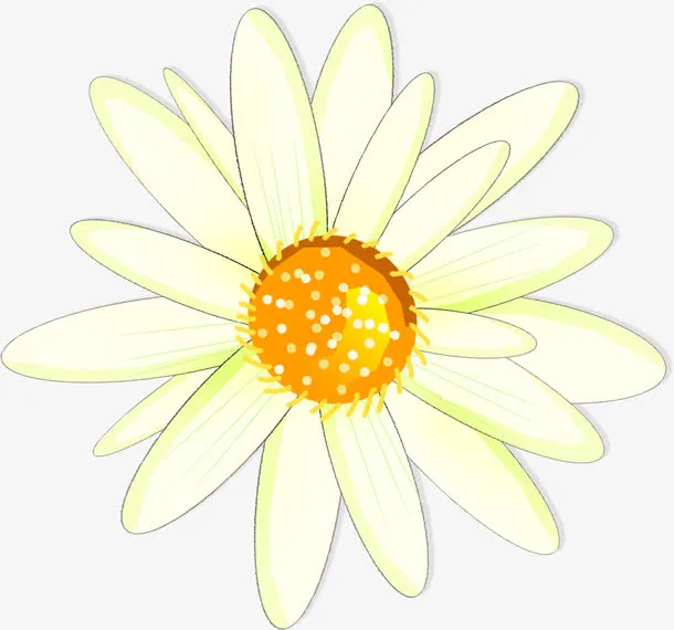 春天黄色清明花朵免抠