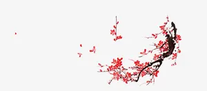 水墨梅花免抠