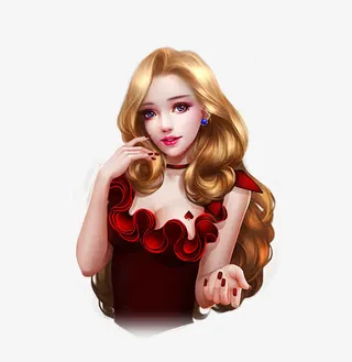 卡通美女图片素材免抠