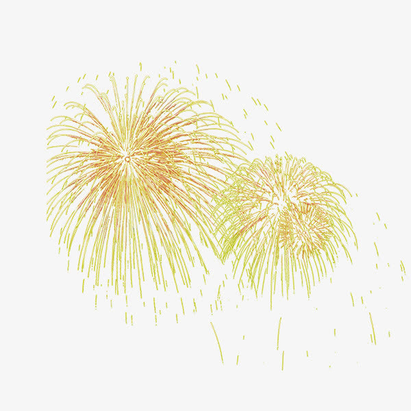 春节活动大促烟花免抠