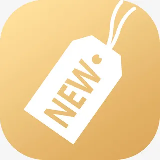 标签 新品 促销 图标 金色免抠