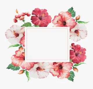 复古手绘花环边框免抠系列免抠