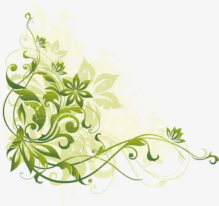 潮流花草花开免抠