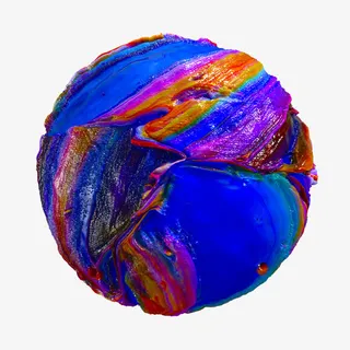创意球形抽象画免抠