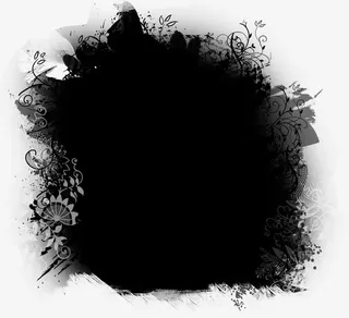 水墨边框免抠