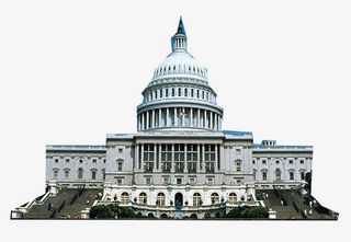 美国皇宫建筑免抠