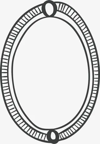 节庆黑线框免抠