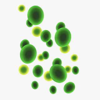 病毒霉菌绿色的免抠