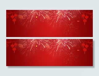 年货烟花春节背景图高清